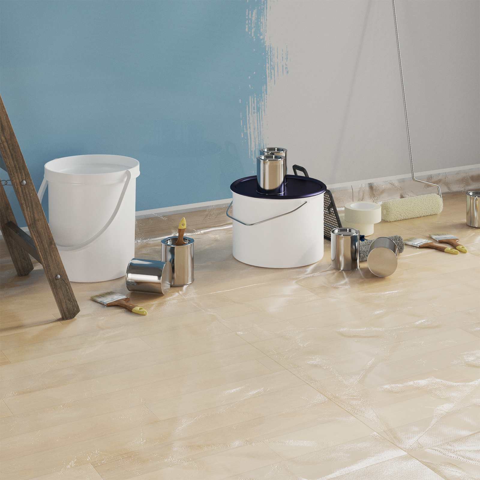 Støvdragt med klæbende tape 12 pcs Transparent 240 x 2000 cm