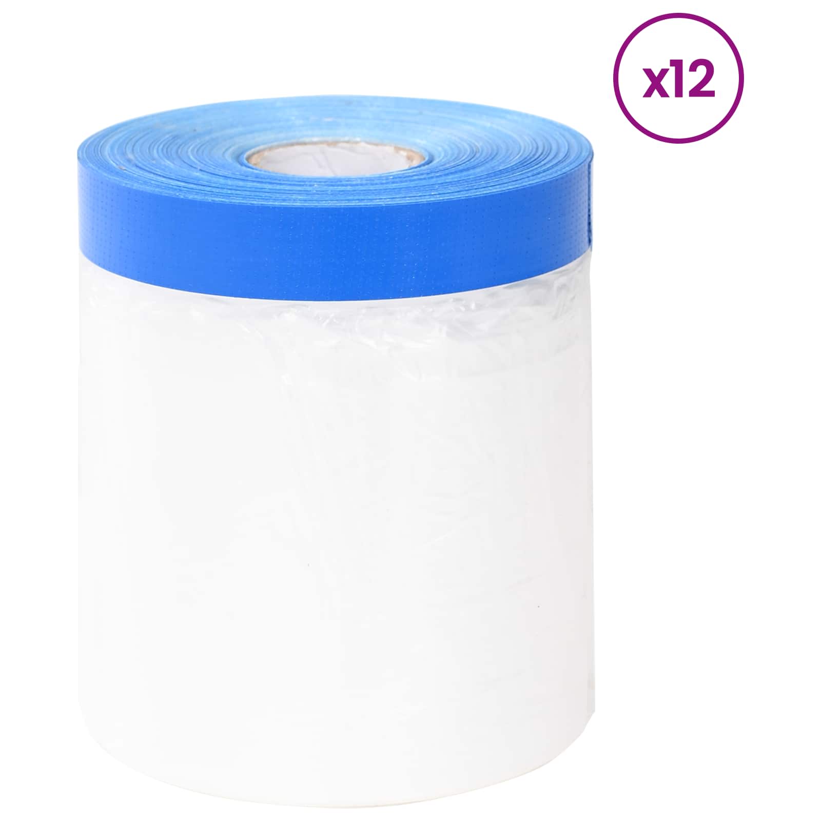 vidaXL Öntapadós fólia 12 pcs Átlátszó és Kék 110 x 2000 cm-image-42033253