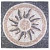 vidaXL Mosaikplokkide p&auml;ikesemuster Mitmev&auml;rviline 120 x 120 cm Marmor