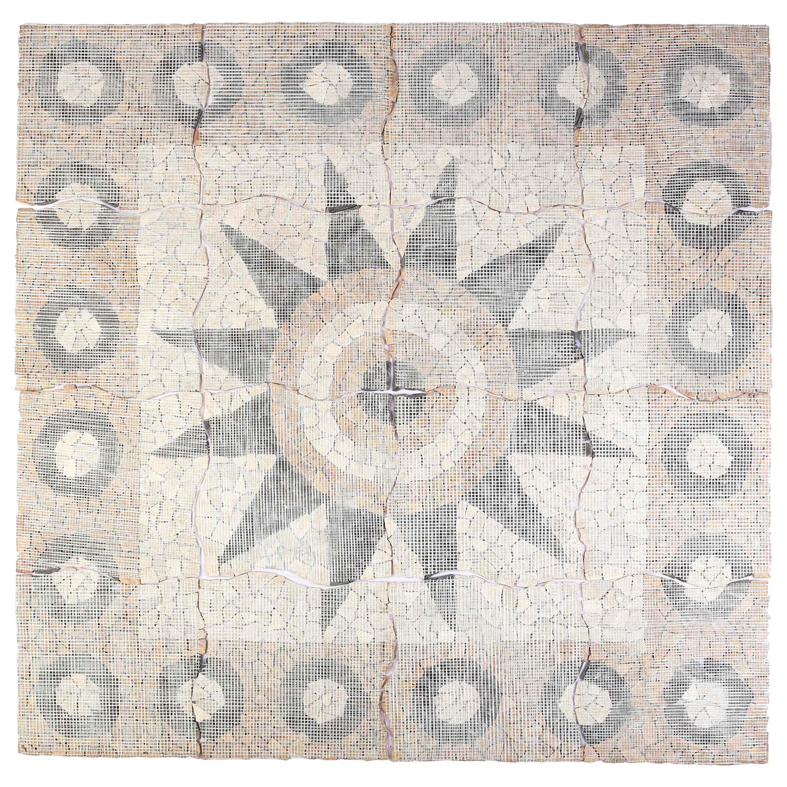 vidaXL Mosaikfliesen Blütenmuster Mehrfarbig 120 x 120 cm Marmor – Bild 6