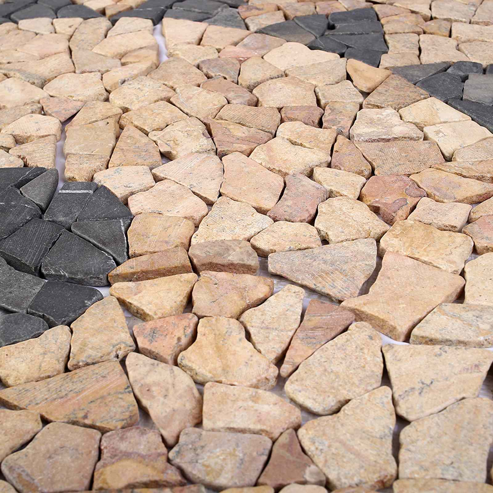 Mosaic Tiles vzorec sončnice večbarvno 120 x 120 cm Marmor - slika 7