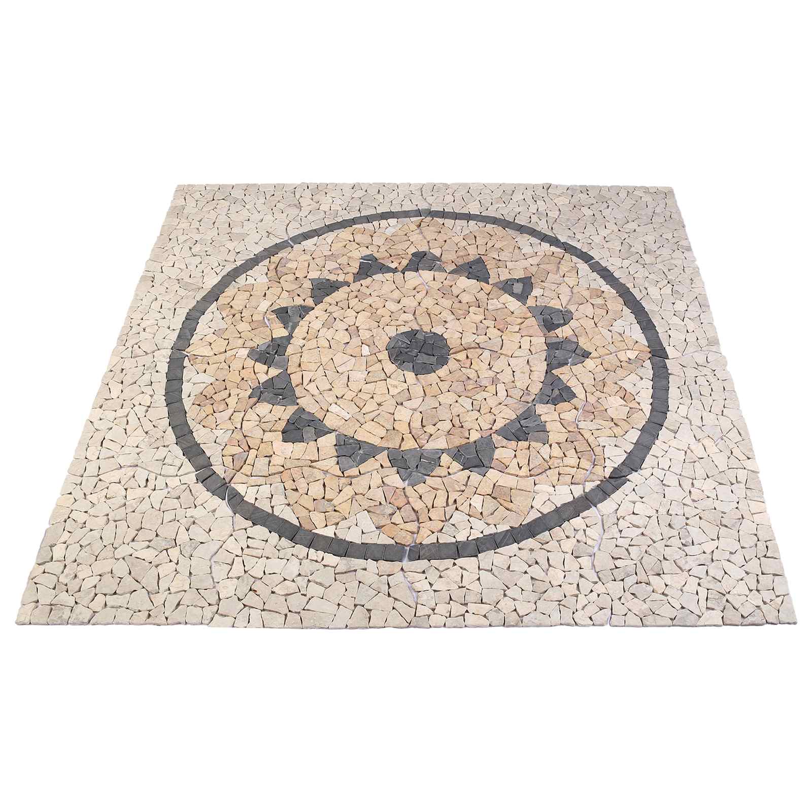 Mosaic Tiles vzorec sončnice večbarvno 120 x 120 cm Marmor - slika 4