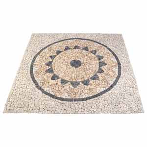 vidaXL Mosaiktellised p&auml;evalille mustriga Mitmev&auml;rviline 120 x 120 cm