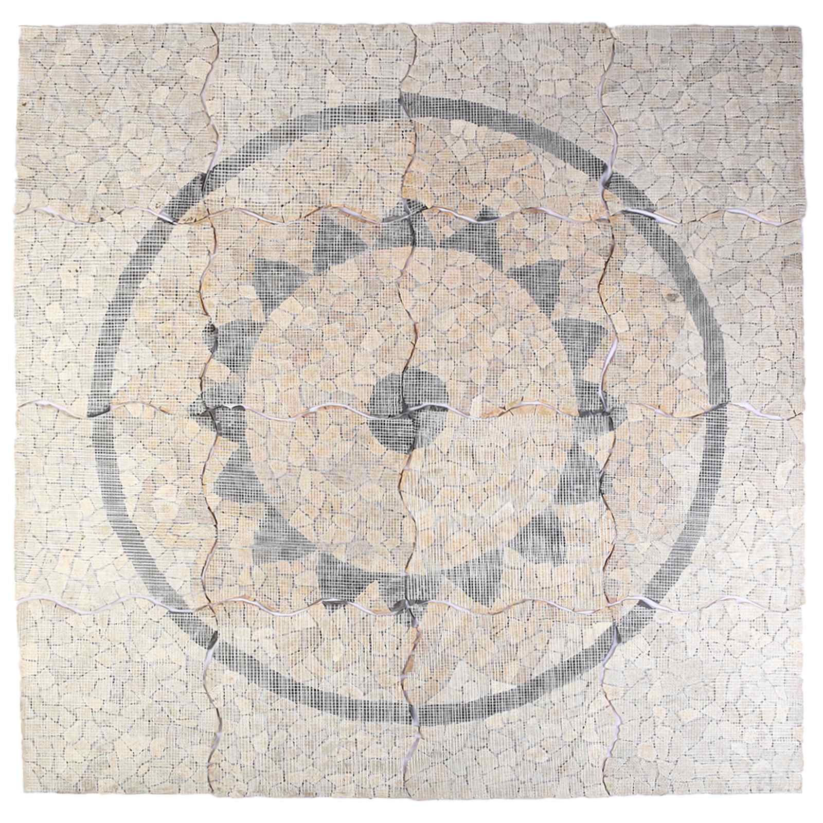 Mosaic Tiles vzorec sončnice večbarvno 120 x 120 cm Marmor - slika 6