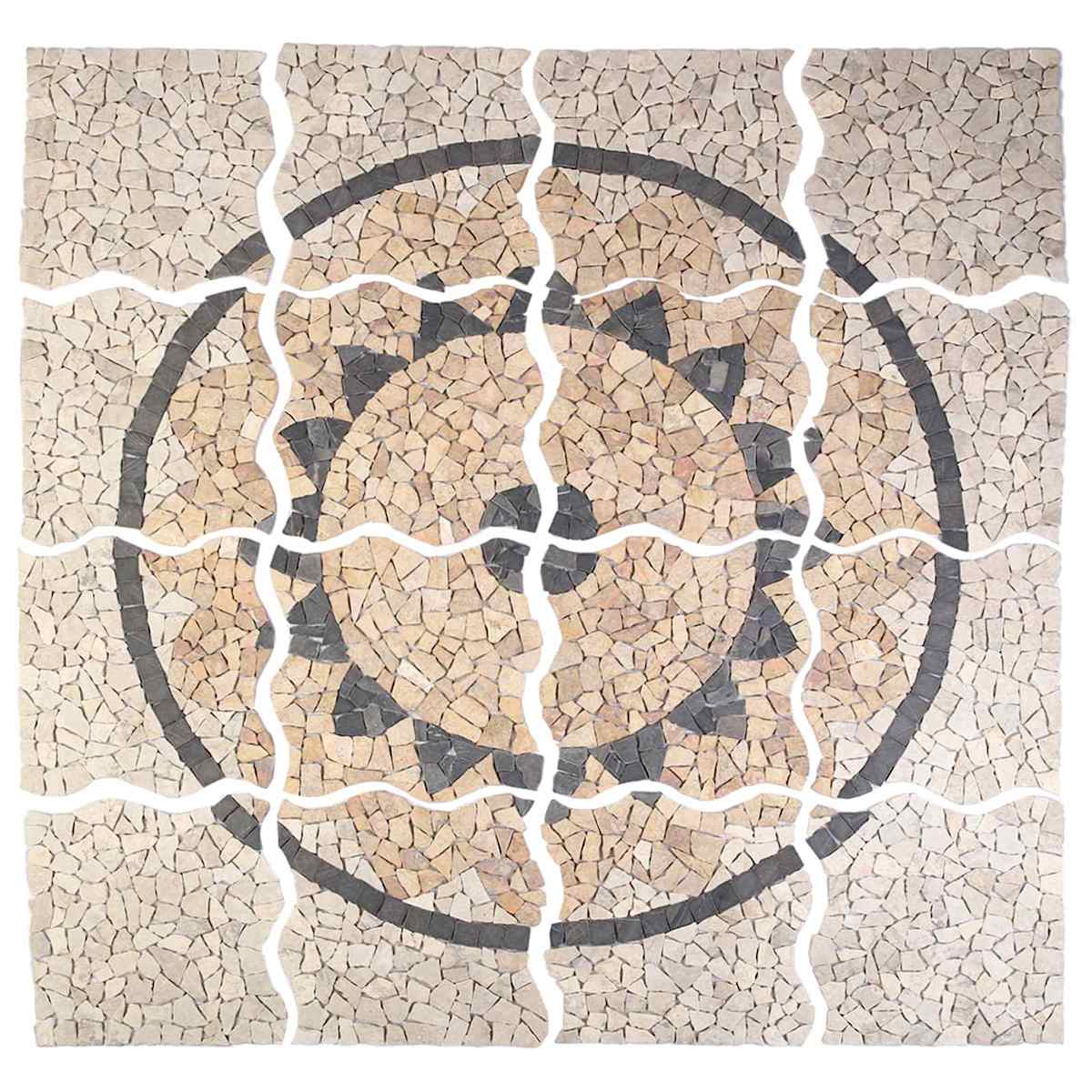 Mosaic Fliser Mønster Flerfarvet 120 x 120 cm Marmor - Billede 5