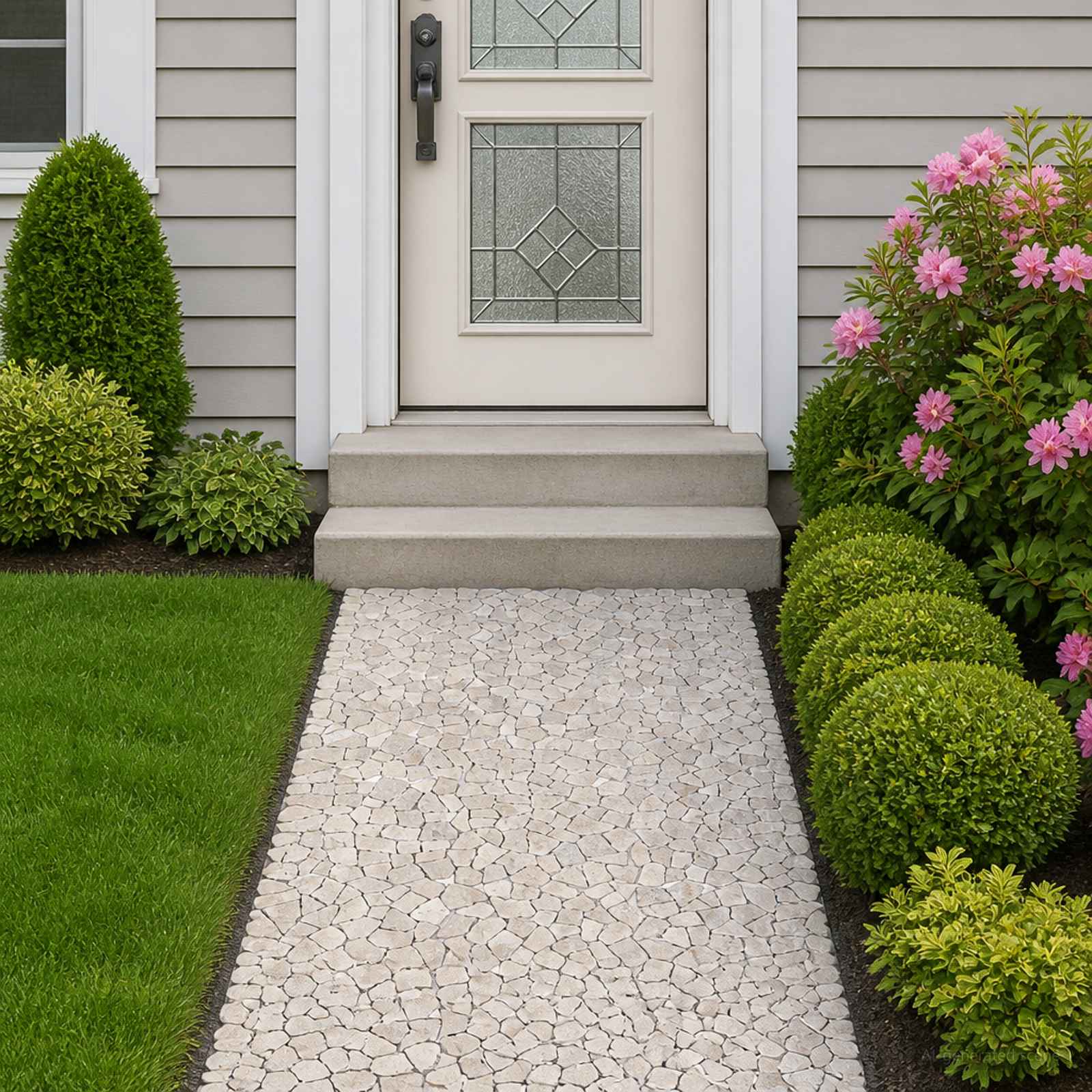 vidaXL Mosaik Fliser Cremefarvet 30 x 30 cm Marmor