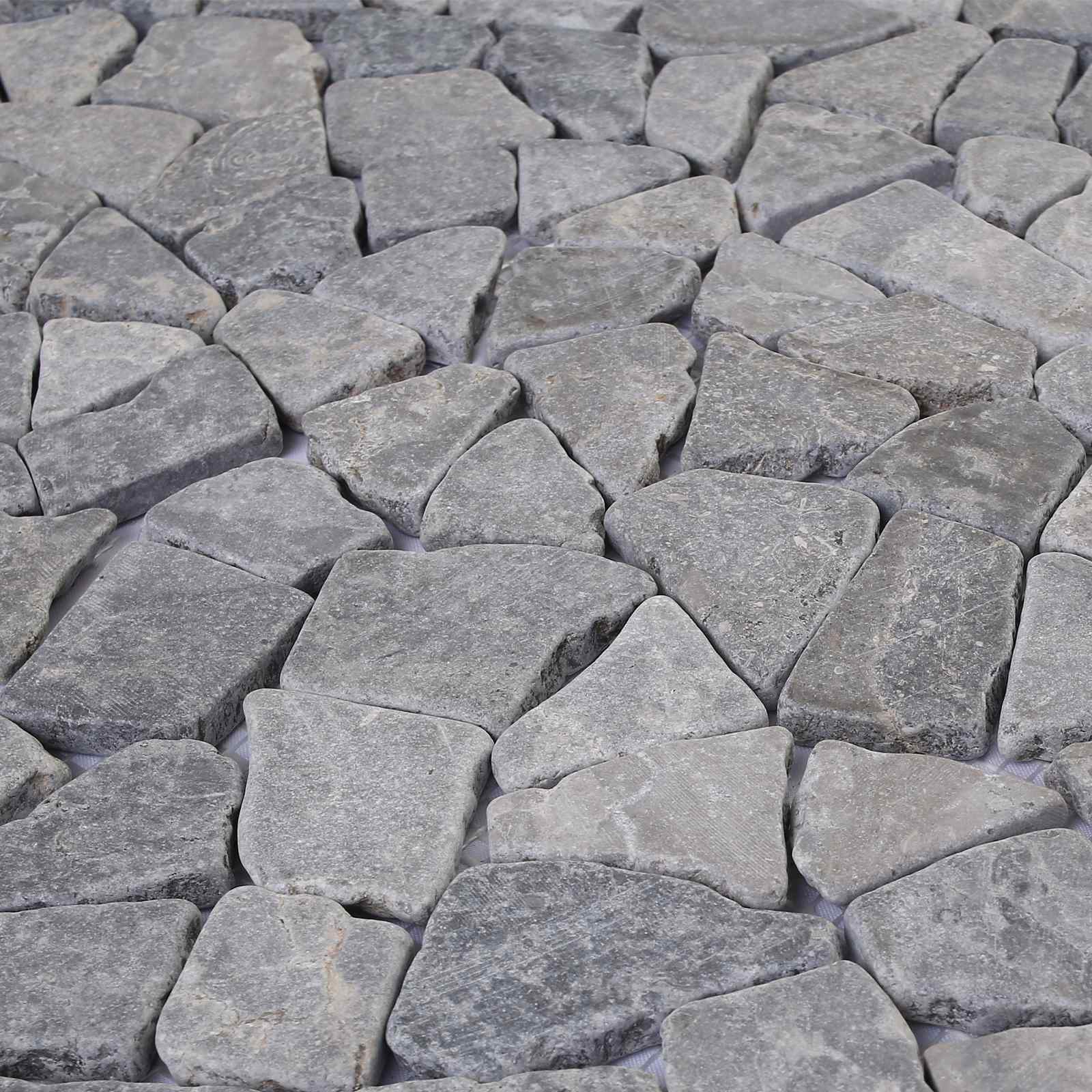 vidaXL Mosaikfliesen Hellgrau 30 x 30 cm Marmor – Bild 7