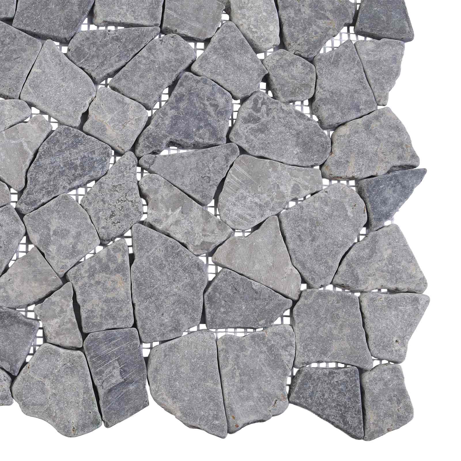 vidaXL Mosaikfliesen Hellgrau 30 x 30 cm Marmor – Bild 8