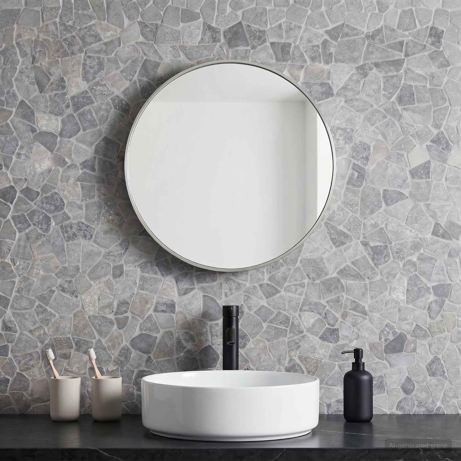 vidaXL Mosaikfliesen Hellgrau 30 x 30 cm Marmor