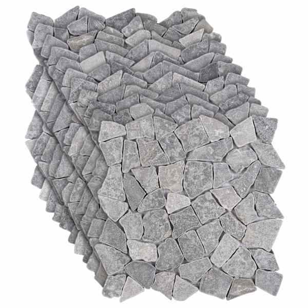 vidaXL Mosaiik Tellised Helehall 30 x 30 cm Marmor