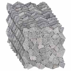 Mozaikové dlaždice Světle šedá 30 x 30 cm Mramor - obrázek 2