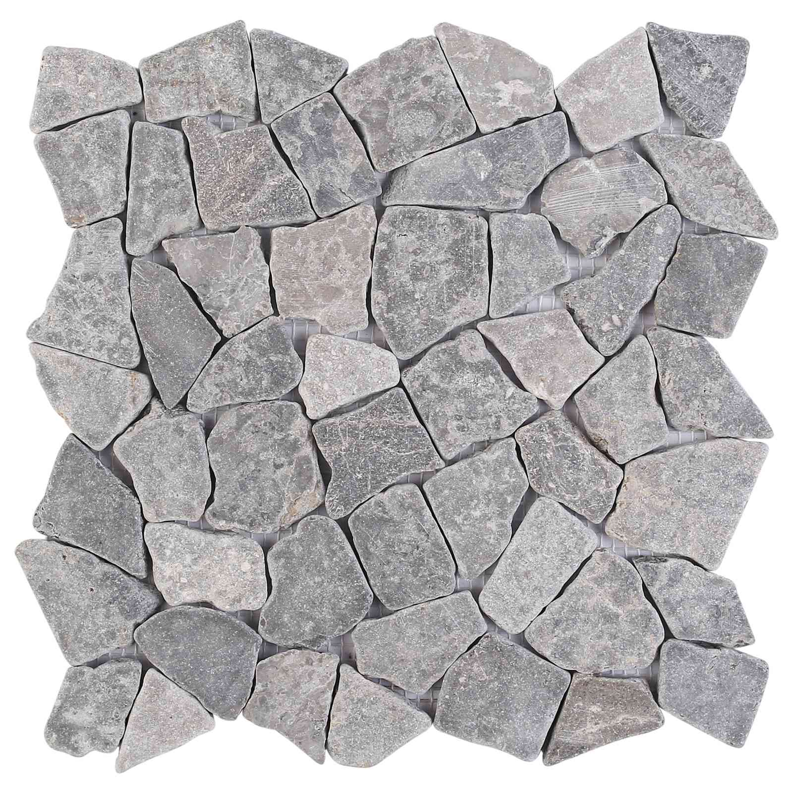 vidaXL Mosaikfliesen Hellgrau 30 x 30 cm Marmor – Bild 4