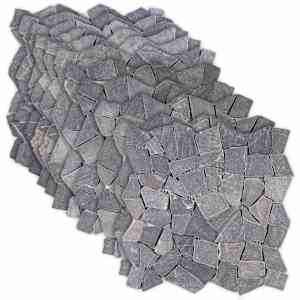 vidaXL Mosaiik Tellised Tumehall 30 x 30 cm Marmor