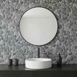 Pebble ploščice Siva 30 x 30 cm Rečni prod