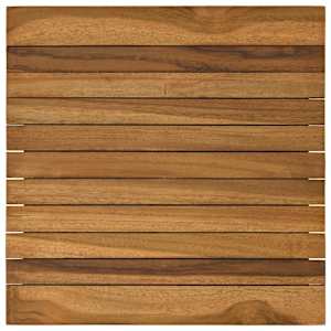 vidaXL Lauda peal 40 x 40 x 3,5 cm Kandiline Tugev teakpuit Naturaalne