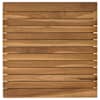 vidaXL Lauda peal 50 x 50 x 3,5 cm Kandiline Tugev teakpuit Naturaalne