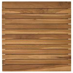 vidaXL Lauda peal 50 x 50 x 3,5 cm Kandiline Tugev teakpuit Naturaalne