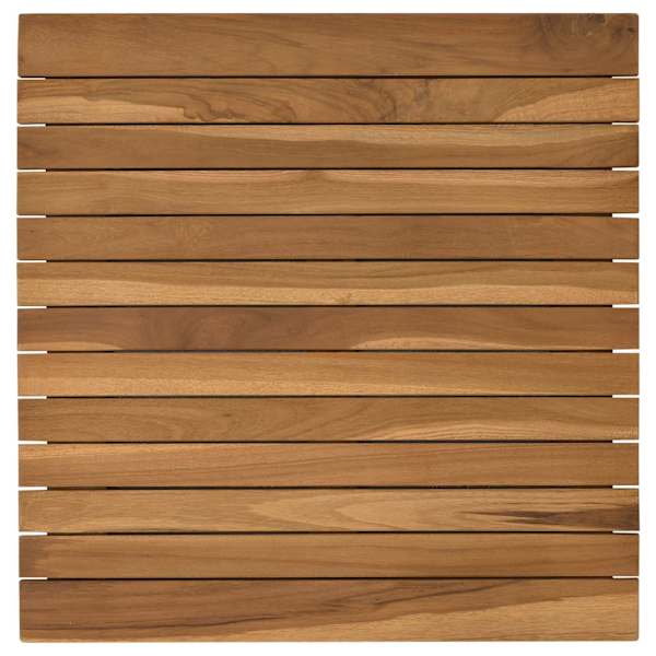 vidaXL Lauda peal 50 x 50 x 3,5 cm Kandiline Tugev teakpuit Naturaalne