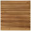 vidaXL Lauda peal 60 x 60 x 3,5 cm Kandiline Tugev teakpuit Naturaalne
