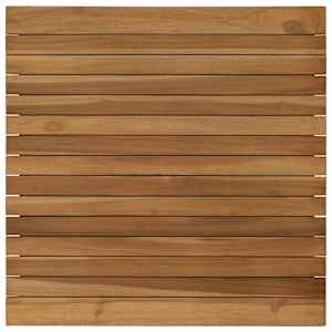 vidaXL Lauda peal 60 x 60 x 3,5 cm Kandiline Tugev teakpuit Naturaalne