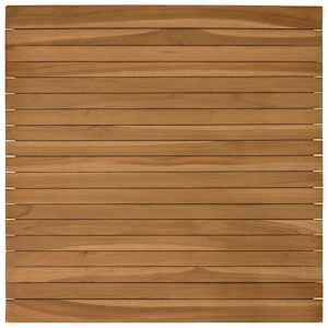 vidaXL Lauda peal 70 x 70 x 3,5 cm Kandiline Tugev teakpuit Naturaalne