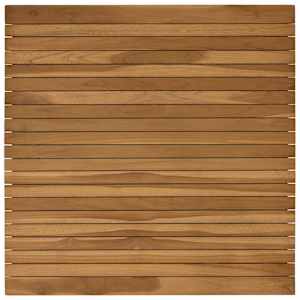 vidaXL Lauda peal 80 x 80 x 3,5 cm Kandiline Tugev teakpuit Naturaalne