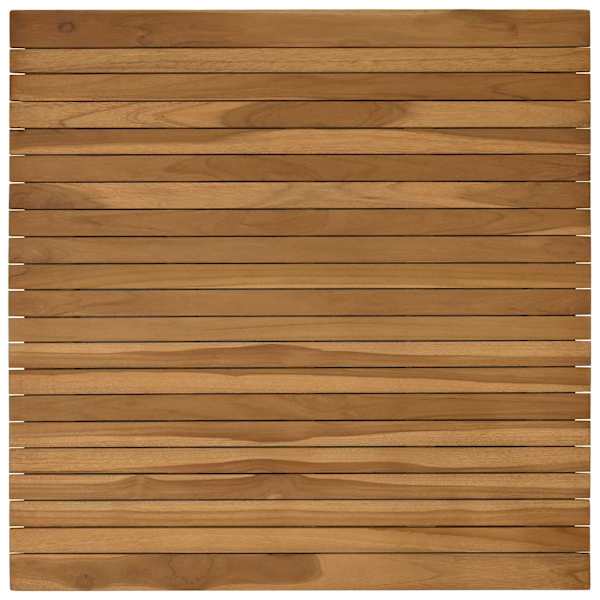 vidaXL Lauda peal 80 x 80 x 3,5 cm Kandiline Tugev teakpuit Naturaalne