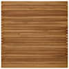 vidaXL Lauda peal 90 x 90 x 3,5 cm Kandiline Tugev teakpuit Naturaalne