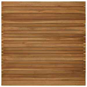 vidaXL Lauda peal 90 x 90 x 3,5 cm Kandiline Tugev teakpuit Naturaalne