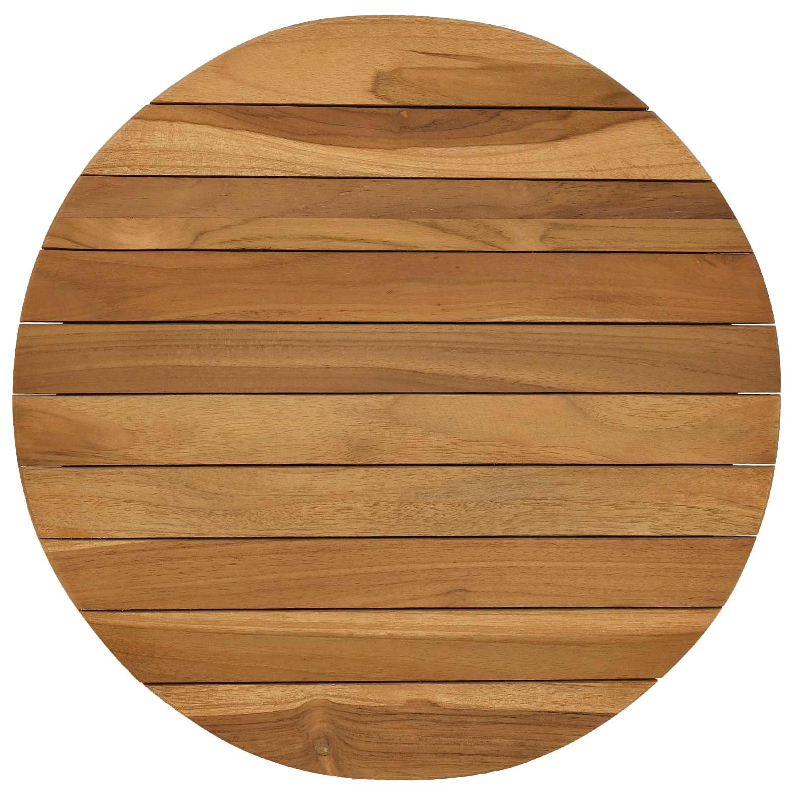 Tafelblad Ø 40 x 3,5 Rond Massief Teakhout Naturel image 2