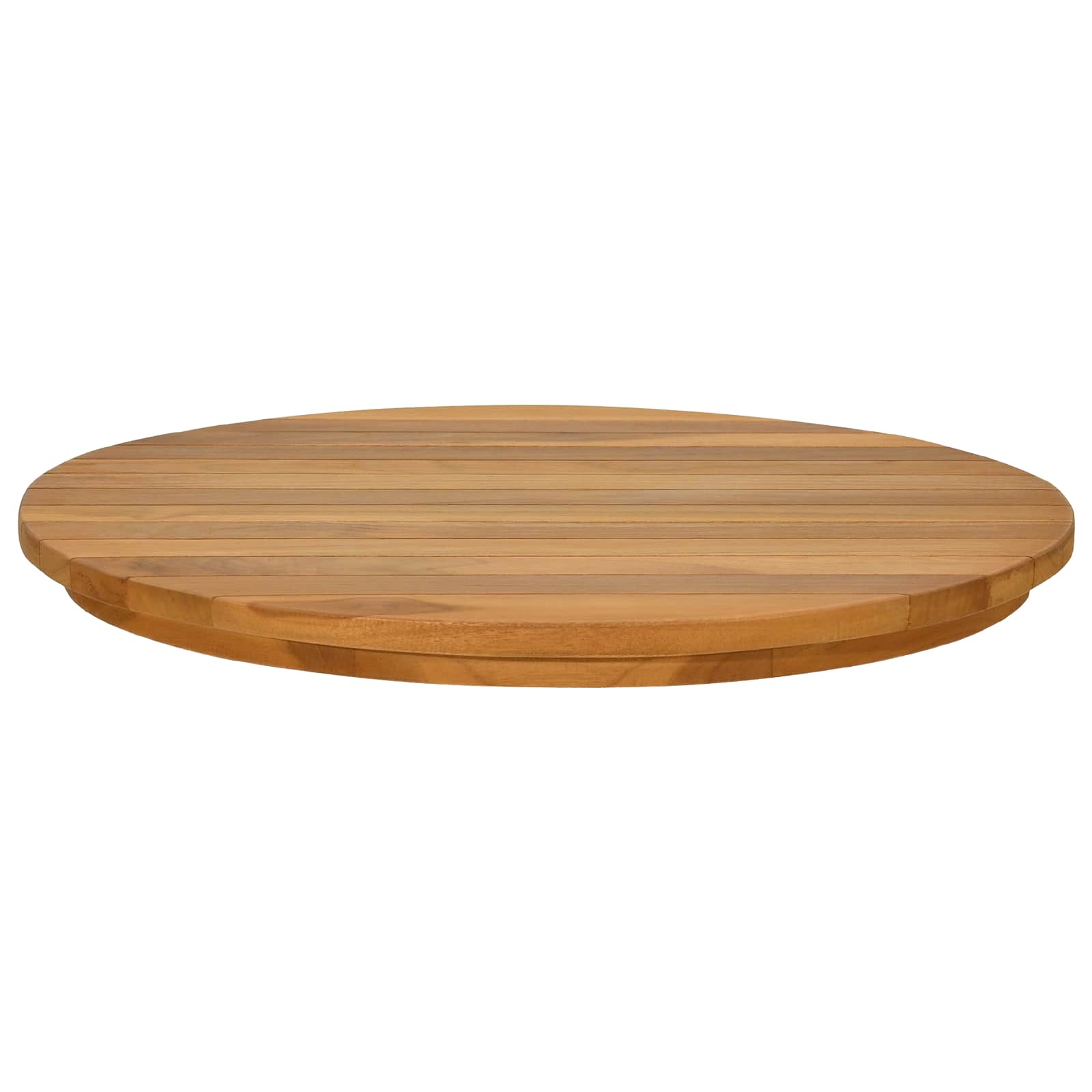Tafelblad Ø 50 x 3,5 Rond Massief Teakhout Naturel image 2