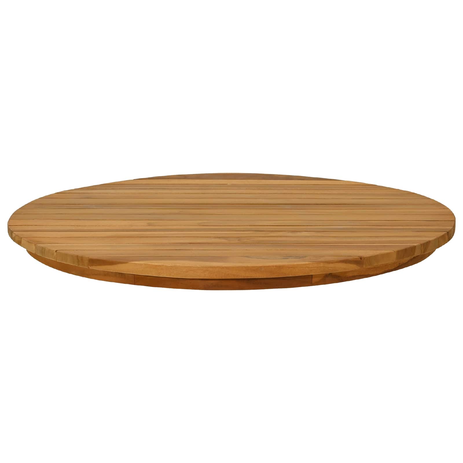 Tafelblad Ø 60 x 3,5 Rond Massief Teakhout Naturel image 3