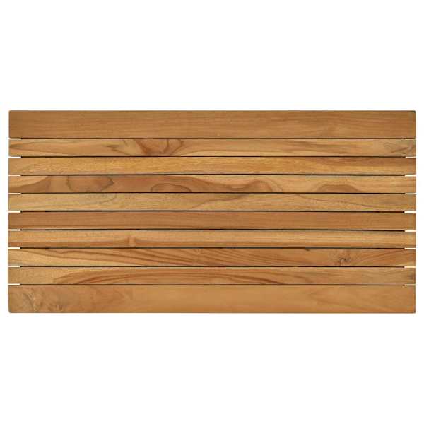 vidaXL Lauda peal 80 x 40 x 3,5 cm Ristk&uuml;lik Tugev teakpuit Naturaalne