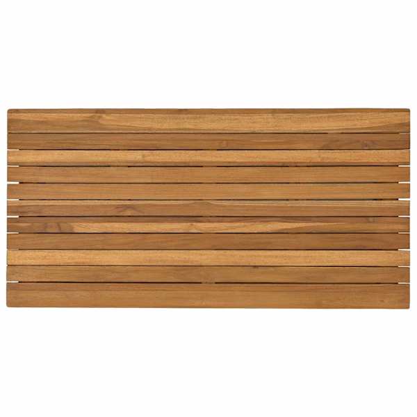 vidaXL Lauda peal 90 x 45 x 3,5 cm Ristk&uuml;lik Tugev teakpuit Naturaalne