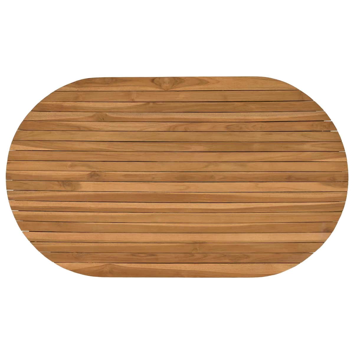 Bordplade x 3,5 cm Massiv Teaktræ Naturfarvet - Billede 2