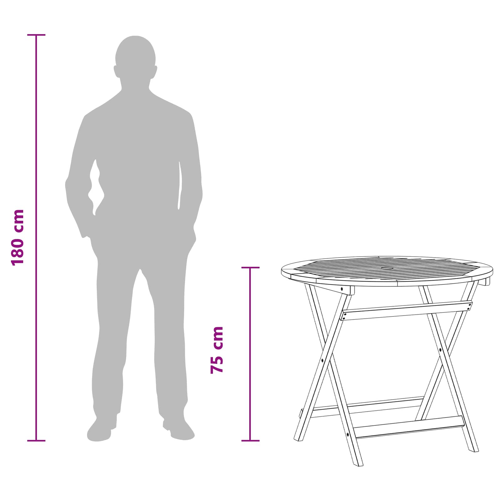 Buitenmeubelset 5-delig Naturel Massief eucalyptushout image 9