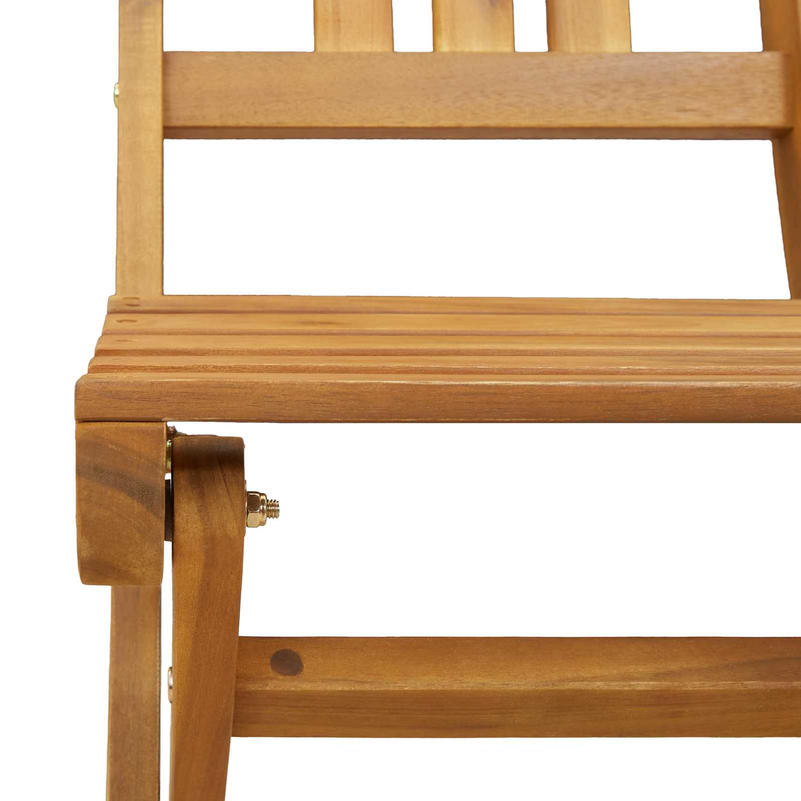 Bistrostoelen voor buiten 6 pcs Naturel Massief Acaciahout image 8