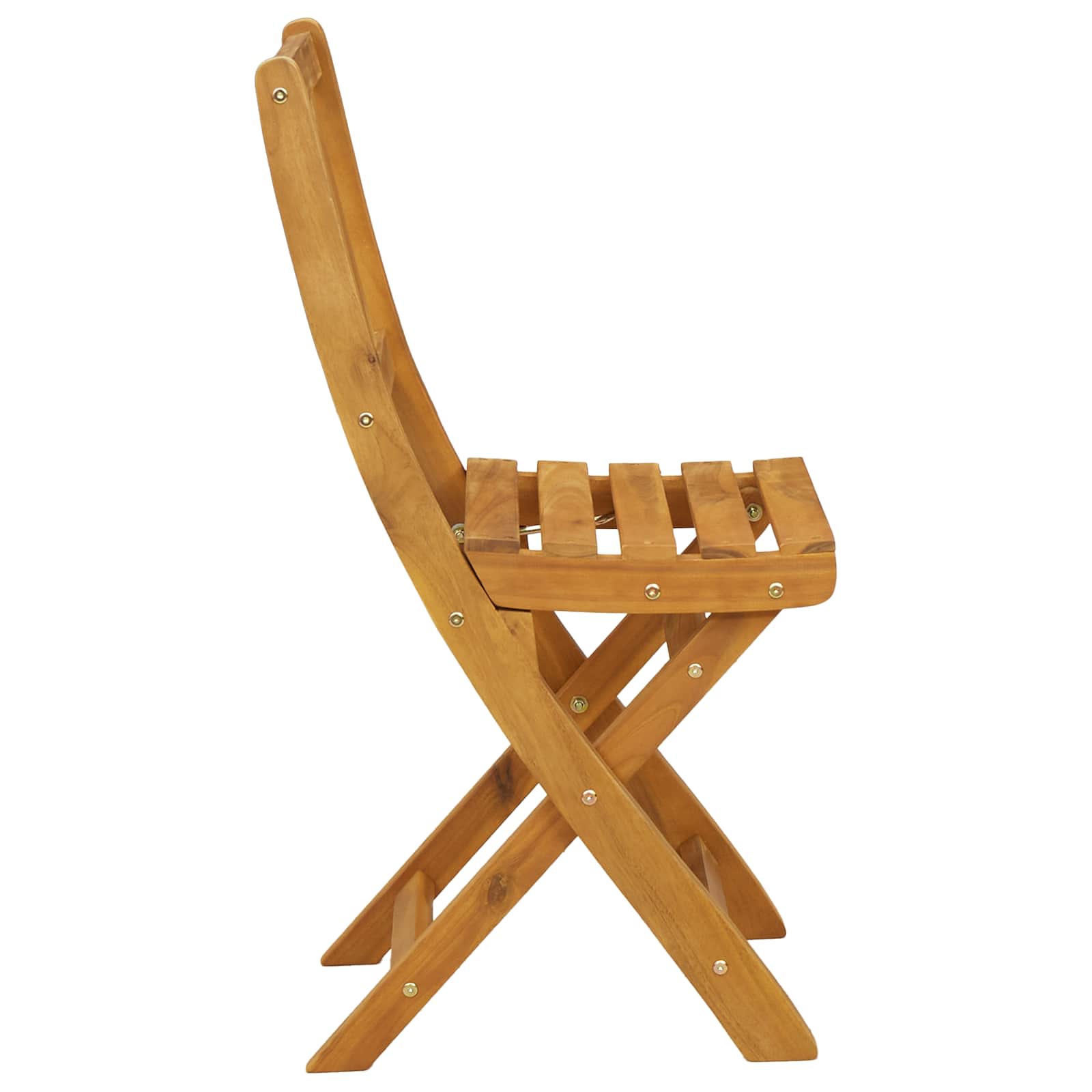 Bistrostoelen voor buiten 6 pcs Naturel Massief Acaciahout image 6