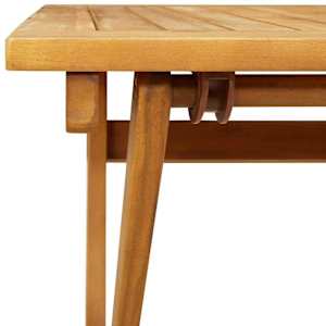 Zahradní bistro set 5 pcs Přírodní Masivní akátové dřevo - obrázek 9