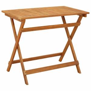 Zahradní bistro set 5 pcs Přírodní Masivní akátové dřevo - obrázek 4