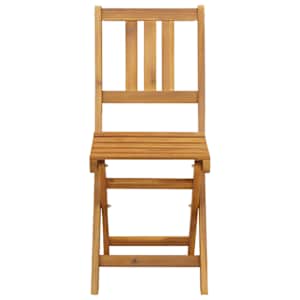 Zahradní bistro set 5 pcs Přírodní Masivní akátové dřevo - obrázek 5
