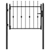 vidaXL Tara aed ASTEN 100 x 75 cm Metall Must Lukustatav