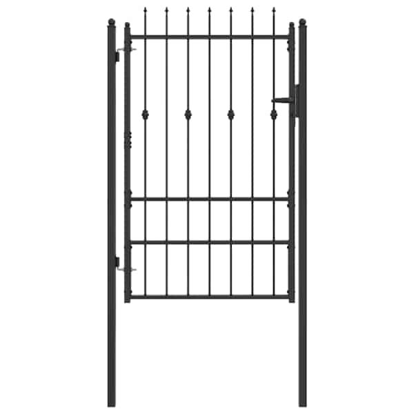 vidaXL Tara aed ASTEN 100 x 150 cm Metall Must Lukustatav