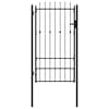 vidaXL Tara aed ASTEN 100 x 175 cm Metall Must Lukustatav