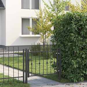 Ograjna vrata HORST 100 x 75 cm Kovina Črna Zaklenljivo