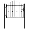 vidaXL Tara aed ASTEN 100 x 75 cm Metall Must Lukustatav
