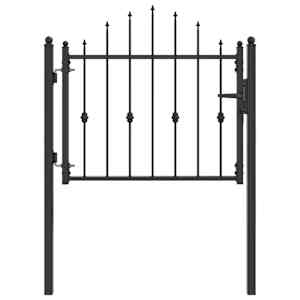 vidaXL Tara aed ASTEN 100 x 75 cm Metall Must Lukustatav