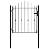 vidaXL Tara aed ASTEN 100 x 100 cm Metall Must Lukustatav