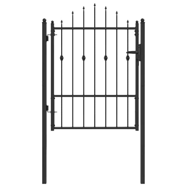 vidaXL Tara aed ASTEN 100 x 125 cm Metall Must Lukustatav