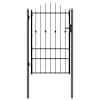 vidaXL Tara aed ASTEN 100 x 150 cm Metall Must Lukustatav